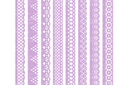 Lavender Lace Borders & Clipart, an Illustration by Amanda Ilkov (Thumbnail 5 of 5)