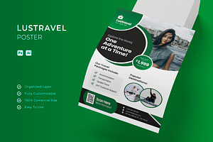 Lustravel - Poster, a Poster Template by Esensifiksi.studio