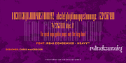 Remi Condensed™, a Sans Serif Font by MINDCANDY (Thumbnail 2 of 4)