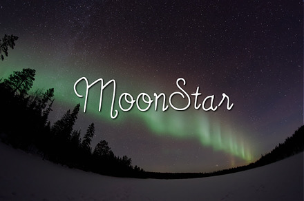 MoonStar Script Font