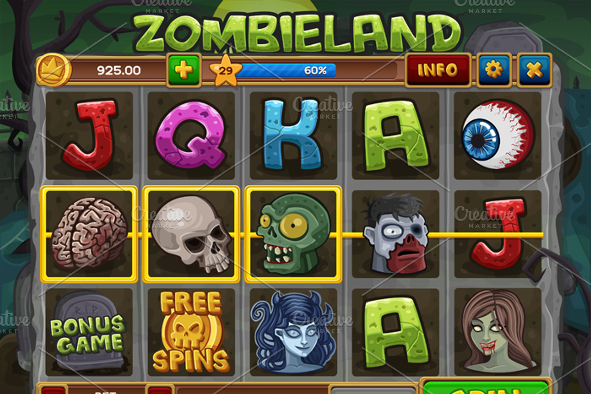 Zombie slots game KIT, an Illustration by Saranai Store (Photo 5 of 11)