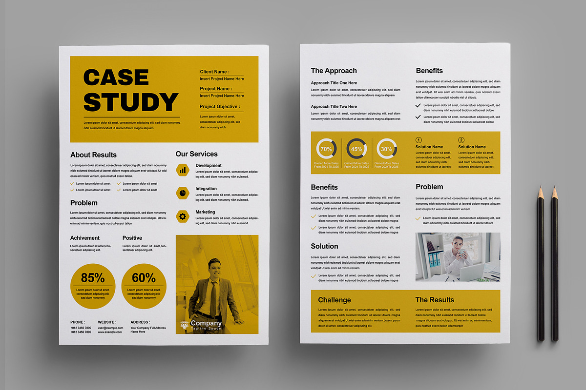 Business Case Study Template, a Stationery Template by MightyDesign (Photo 1 of 8)