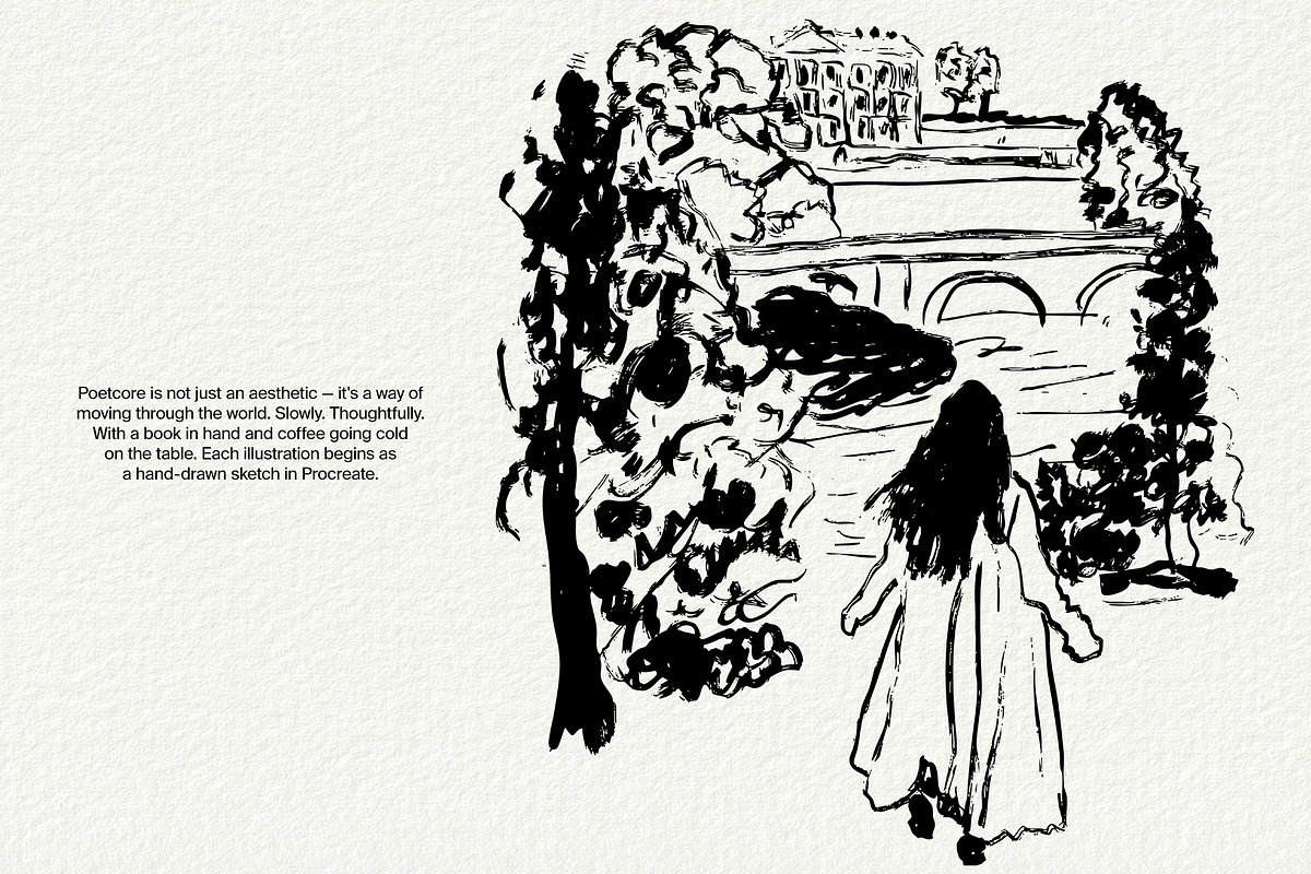 Poetcore: Ink Illustrations & Frames, a Decorative Illustration by divanovskaya_nv (Photo 2 of 23)