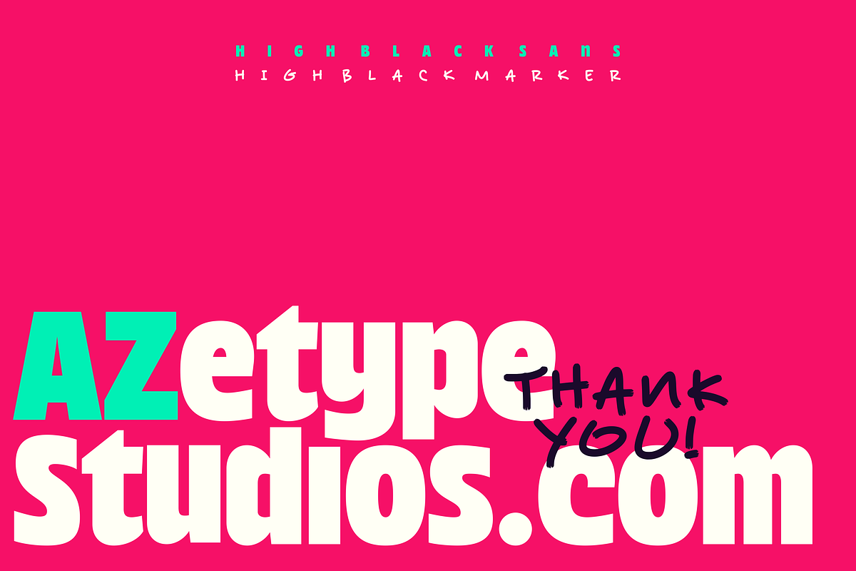 AZ High Black | A Pairing Font Duo, a Sans Serif Font by azetypestudios.com (Photo 17 of 17)