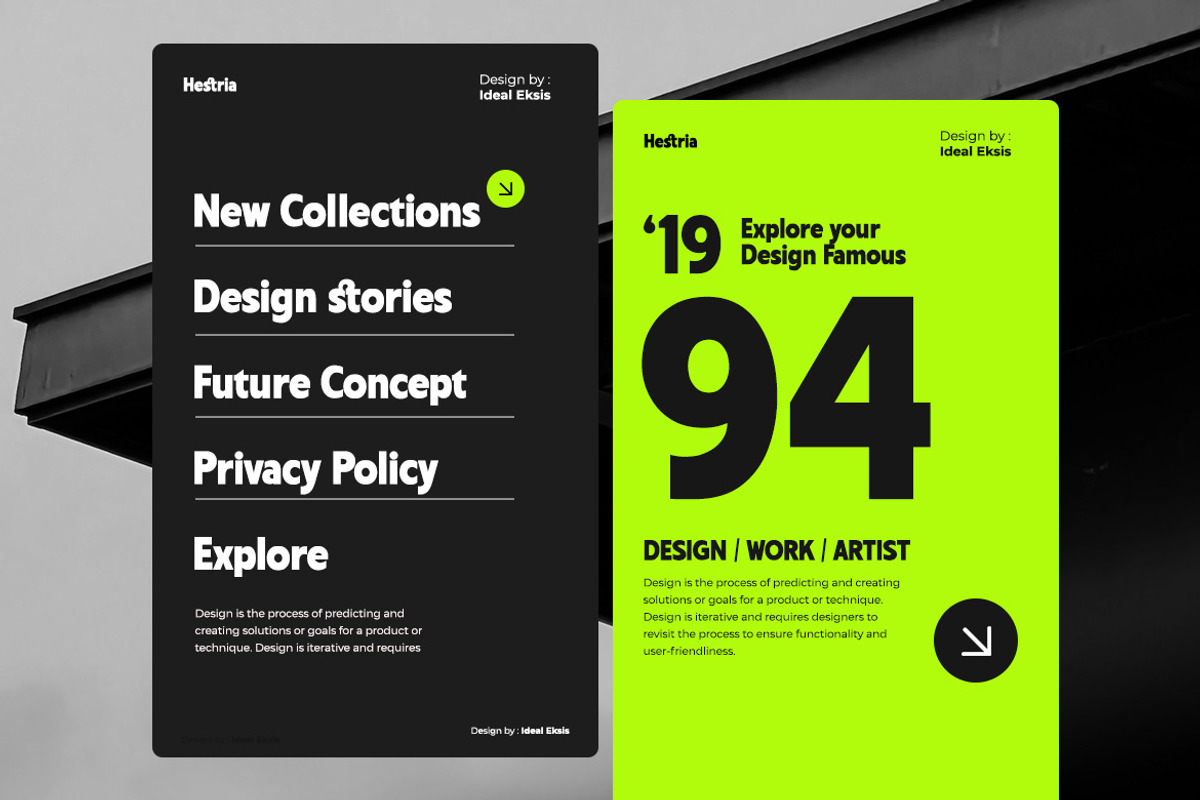 Hestria Display Font, a Font by Ideal Eksis (Photo 4 of 11)