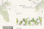 HOSTA watercolor floral set, a Decorative Illustration by Yuliia Lashevska (Thumbnail 5 of 12)