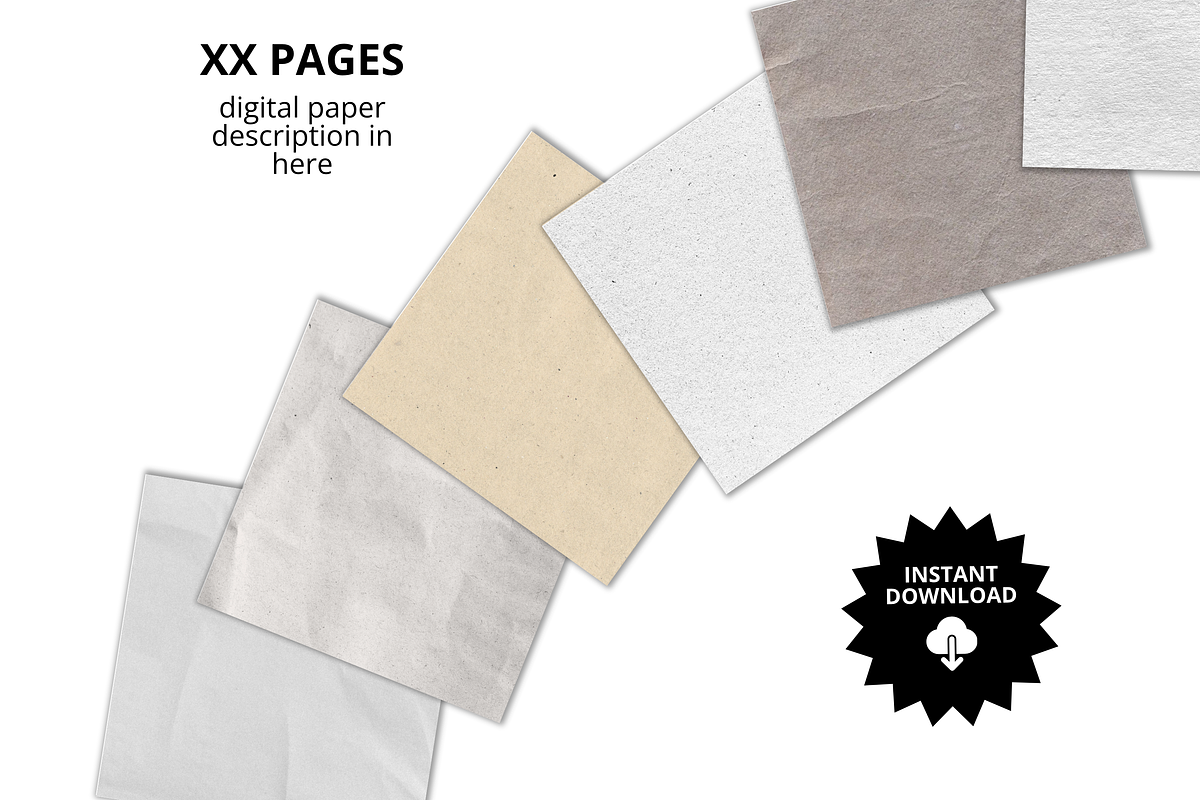 Recycled Paper Texture Bundle, a Texture Graphic by Wicked Creative (Photo 6 of 8)