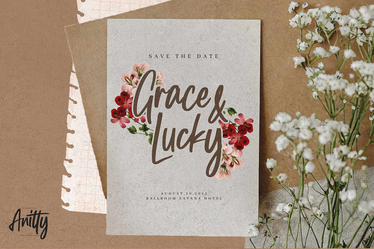 Anitty – Quick Brush Font, a Handwritten Font by Gassstype (Photo 4 of 8)