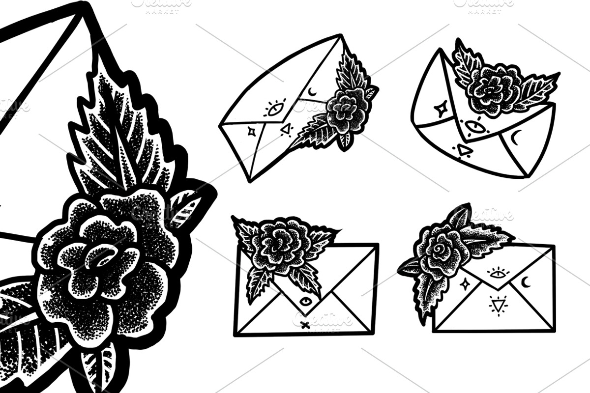 100 Tattoo-Style Tee Designs, an Object Illustration by Design by sebrodbrick (Photo 13 of 34)