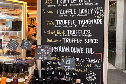 Borough Market London Truffle Oil