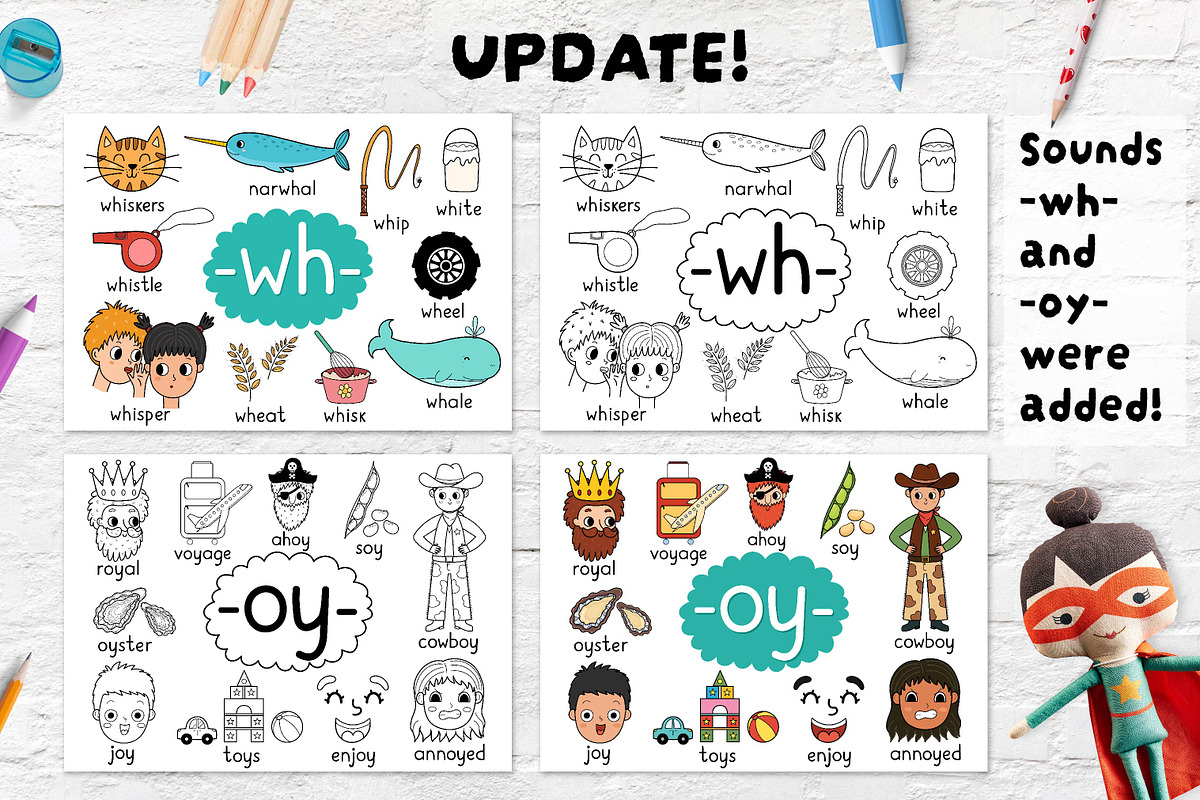 Phonics Objects Collection, an Education Illustration by Gulnara Sabirova (Photo 25 of 26)