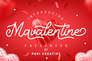 Mavalentine - Handwritten Font, a Script Font by PuriCreative (Thumbnail 1 of 10)