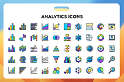 Analytics Icons, a Duotone Icon by Wencory (Thumbnail 1 of 3)