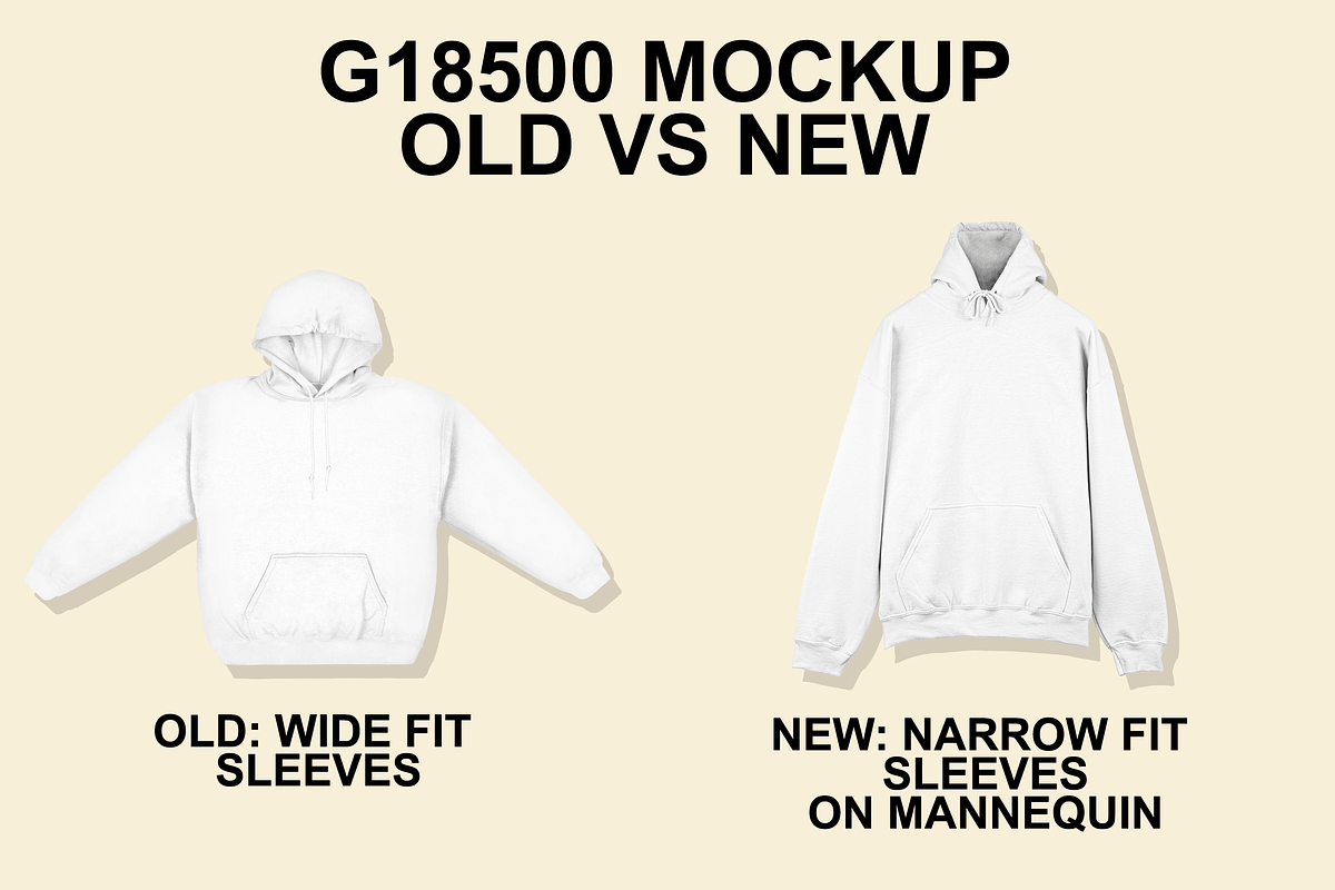 Gildan GI18500 Hanger Mockup, a Hoody Mockup by Infinity Mockups (Photo 4 of 10)