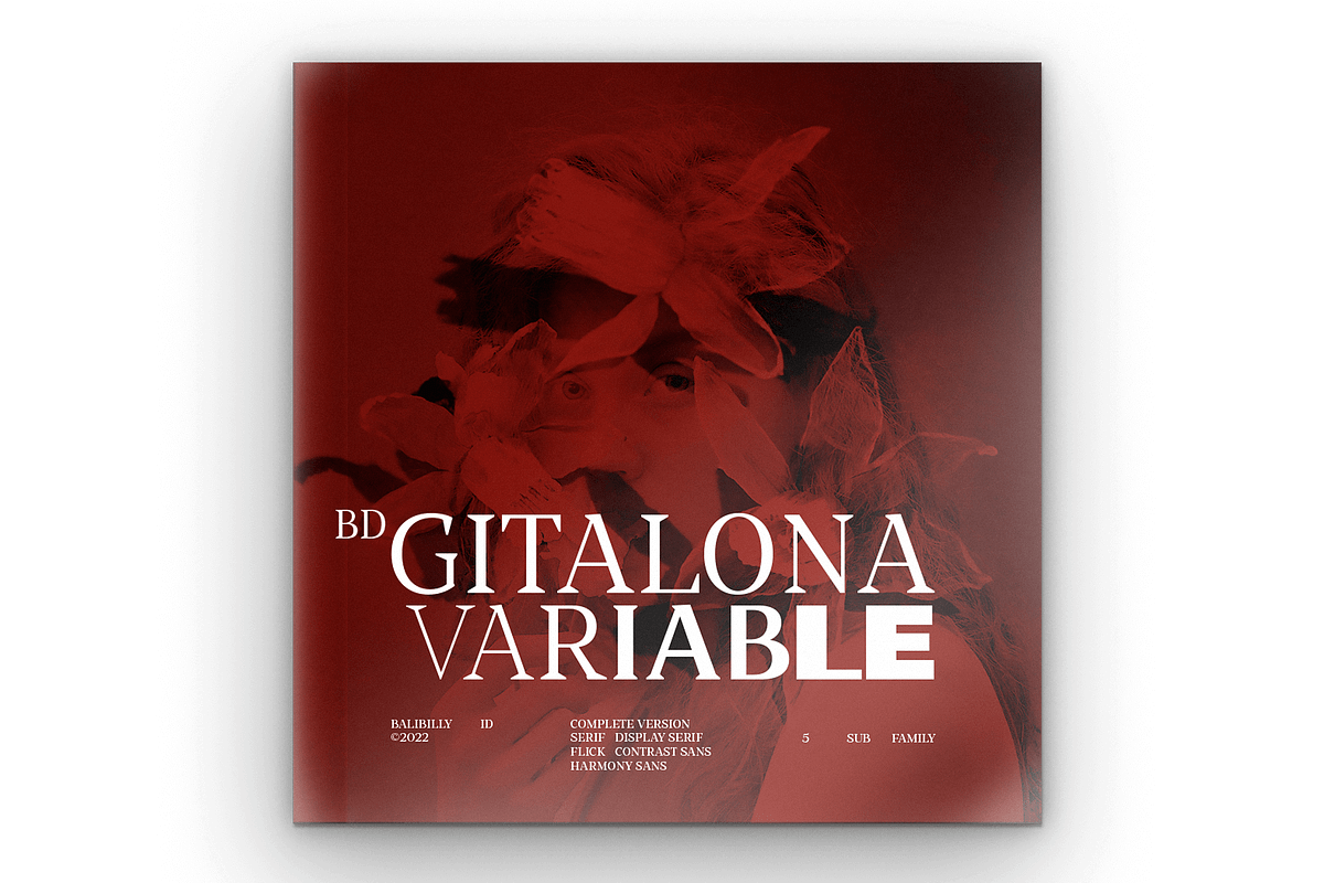 BD Gitalona Variable Font, a Sans Serif Font by Balibilly Design (Photo 1 of 16)
