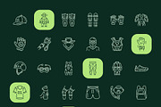 Sportswear Icon Art Set, an Outline Icon by Prosymbols (Thumbnail 7 of 8)