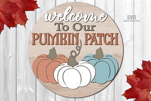 Pumpkin SVG | Fall Sign Laser Files
