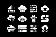 Tech Cloud Data Server Icons Bundle, a Solid Icon by Vectorium Studio (Thumbnail 23 of 24)