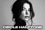 Circle Halftone Photo Effect, a Layer Style Add-On by studiogstock (Thumbnail 1 of 2)