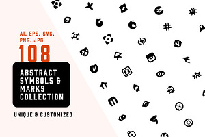 Abstract Symbols & Marks Collection, a Graphic by Graphicsfuel