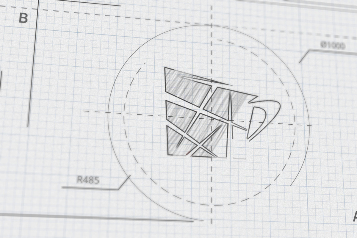 Technical Sketch Logo for DaVinci, a Templates & Theme by iamkoltunov (Photo 2 of 2)