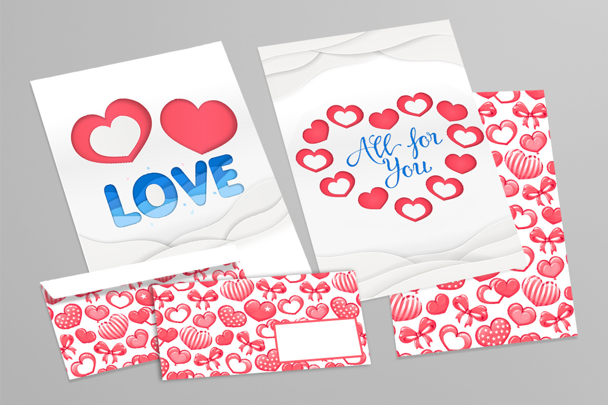 SET / ROSE Valentine's day, Pattern, a Decorative Illustration by Nadin_Lebedeva (Photo 3 of 7)