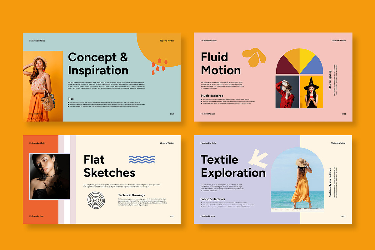 Fashion Portfolio Presentation, a Presentation Template by MightyDesign (Photo 2 of 8)