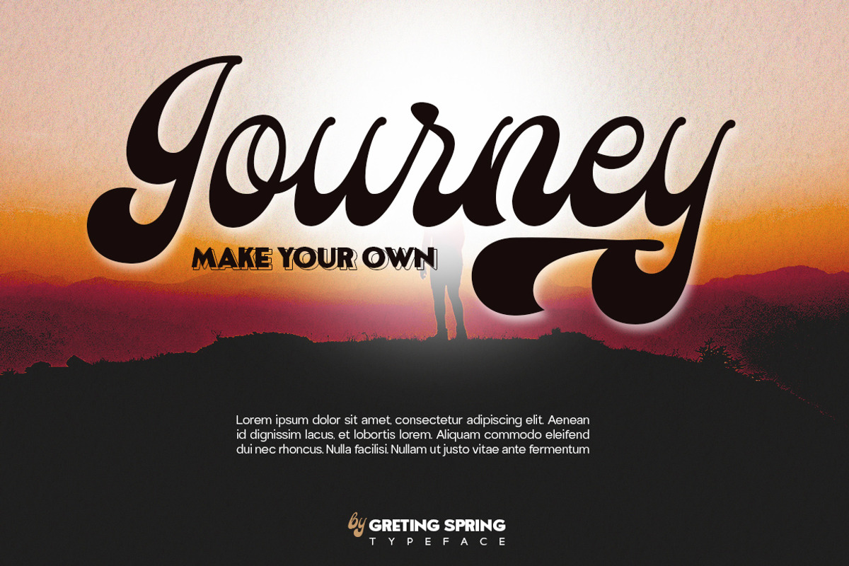 Greting Spring Duo, a Script Font by Letter Fresh (Photo 5 of 13)