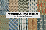 Terra Fabric: 40 Decorative Textures, a Texture Graphic by Megan Aili Designs (Thumbnail 1 of 13)