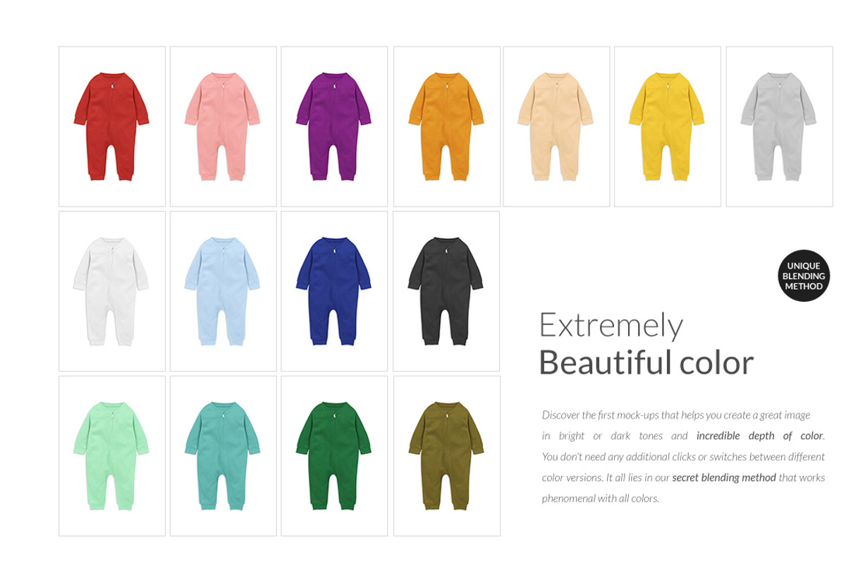 Baby Fleece Growsuit Mock-ups, an Apparel Mockup by Mocca Mockups Store (Photo 14 of 22)