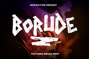 Borude - Textured Brush Font, a Script Font by Inspiratype (Thumbnail 1 of 10)