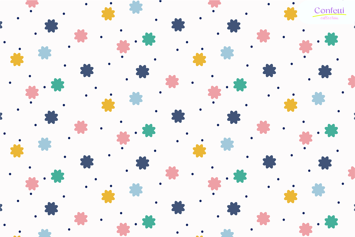 Confetti Festival-Seamless Patterns, a Pattern Graphic by InaCorart (Photo 2 of 7)