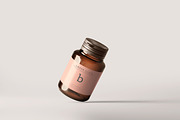 Amber Glass Bottle Mockups, a Cups & Container Mockup by pmvch (Thumbnail 7 of 20)