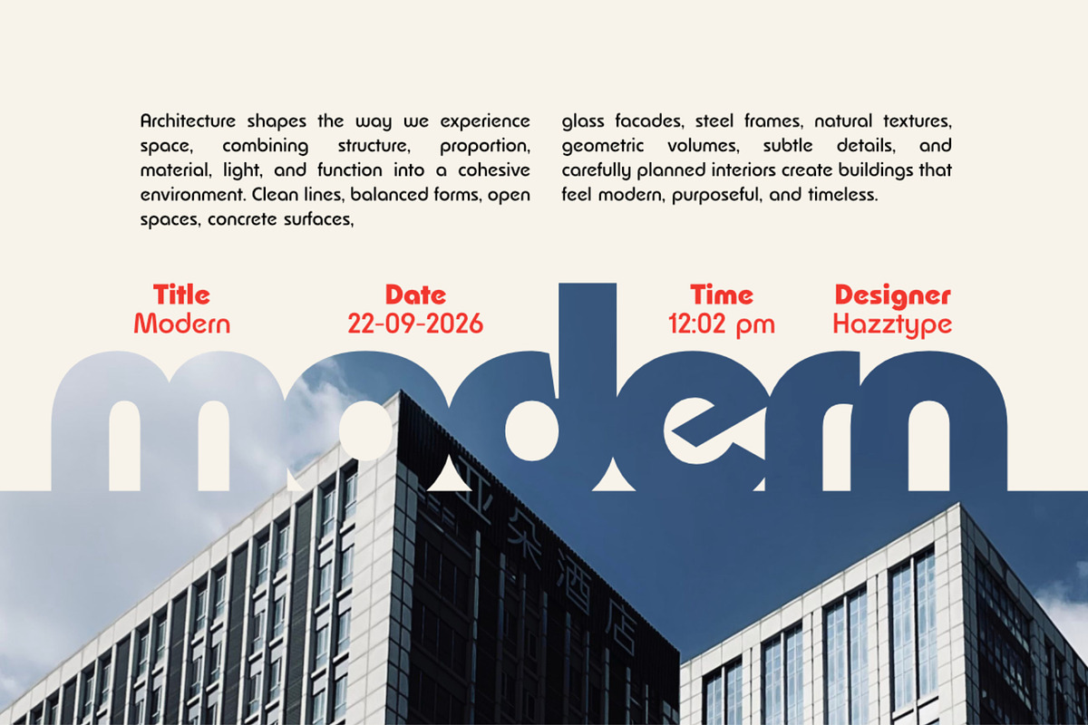 Hanibal, a Sans Serif Font by Muhammad Hastian (Photo 6 of 9)