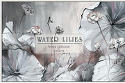 Fresco collection WATER LILIES, a Wallpaper Graphic by Natalia0307 (Thumbnail 1 of 18)