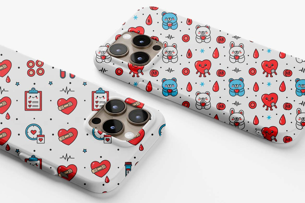 Kawaii Blood Donation Patterns SVG, a Pattern Graphic by one-touch (Photo 2 of 19)