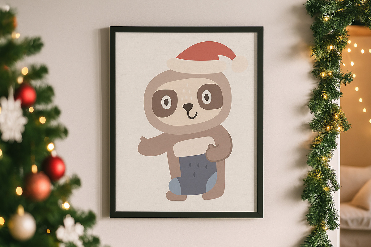Christmas Animals Clipart Set, a Seasonal Illustration by Palau (Photo 4 of 10)