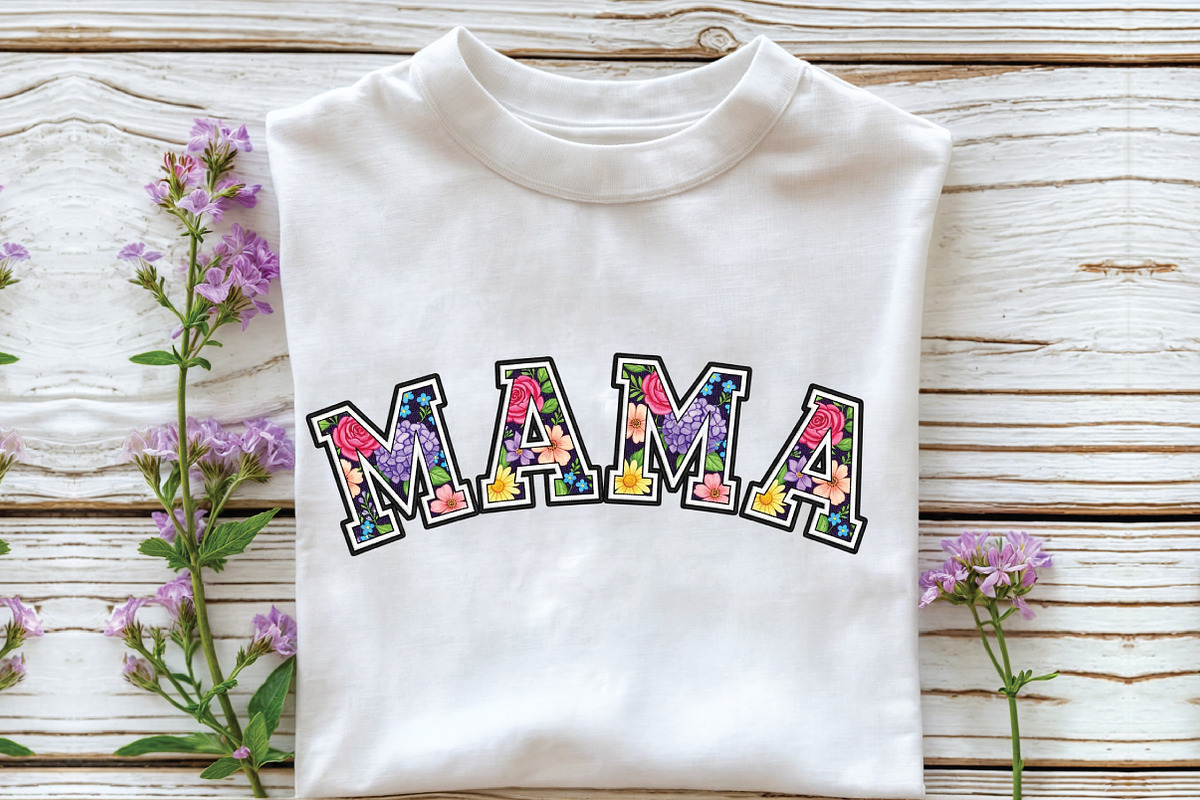 Floral Mama Spring Mothers Day Png, an Illustration by CraftArtStudio (Photo 3 of 4)