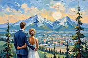 Bridal Wedding Bundle Oil Painting, an Illustration by PLUM&FIGS (Thumbnail 17 of 25)