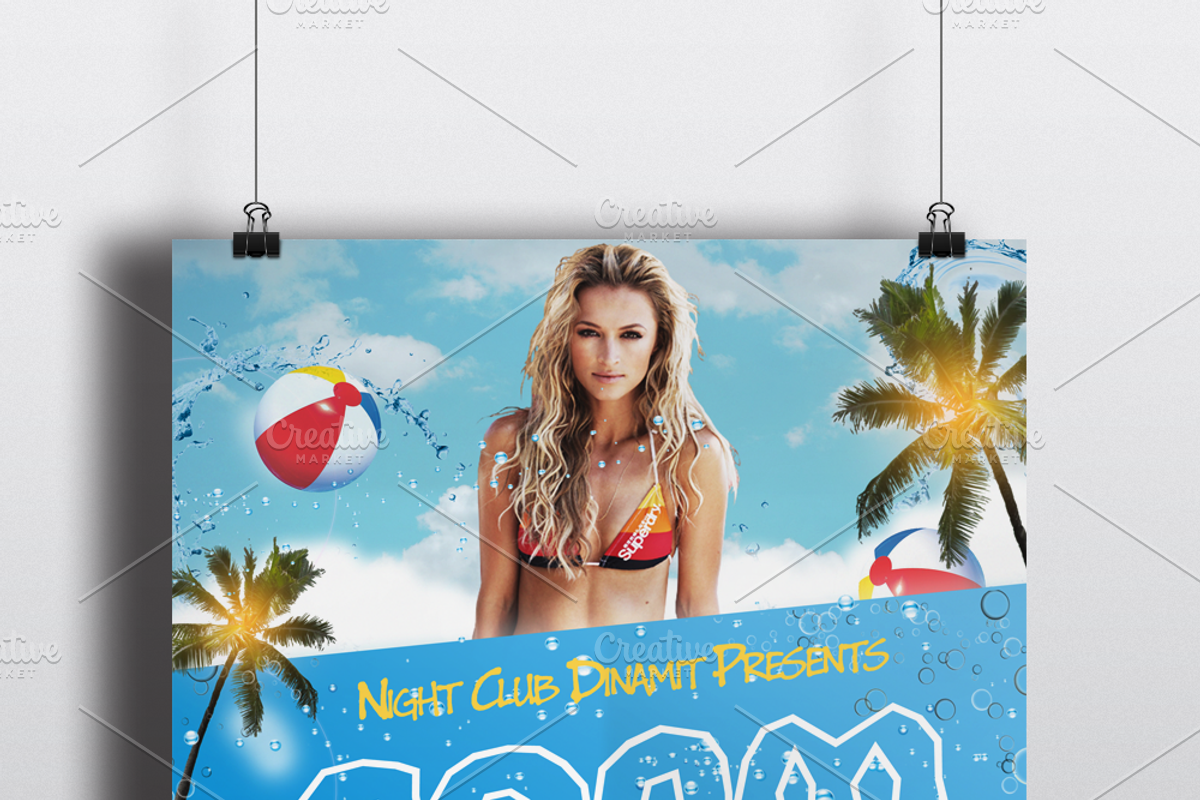 Foam Party Flyer Template, a Flyer Template by Malaxay (Photo 2 of 2)