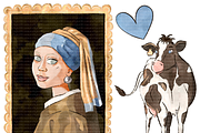 Watercolor Dutch Clipart PNG Holland, a Decorative Illustration by Lenninator Digital (Thumbnail 7 of 8)