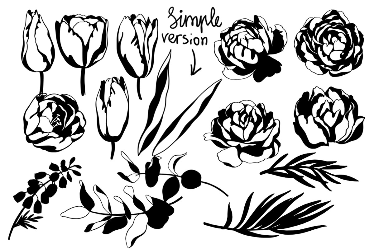 Flowers in line, an Illustration by katyabuslaeva (Photo 3 of 7)