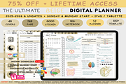 All-in-One Digital Planner- Beige, a Templates & Theme by Plamarplanners (Thumbnail 1 of 10)