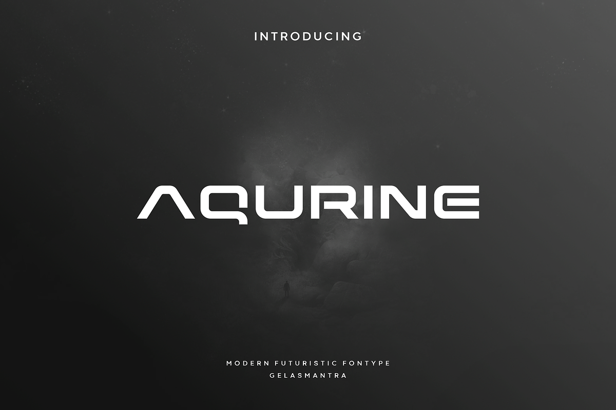 Aqurine, a Font by garismantra (Photo 1 of 4)