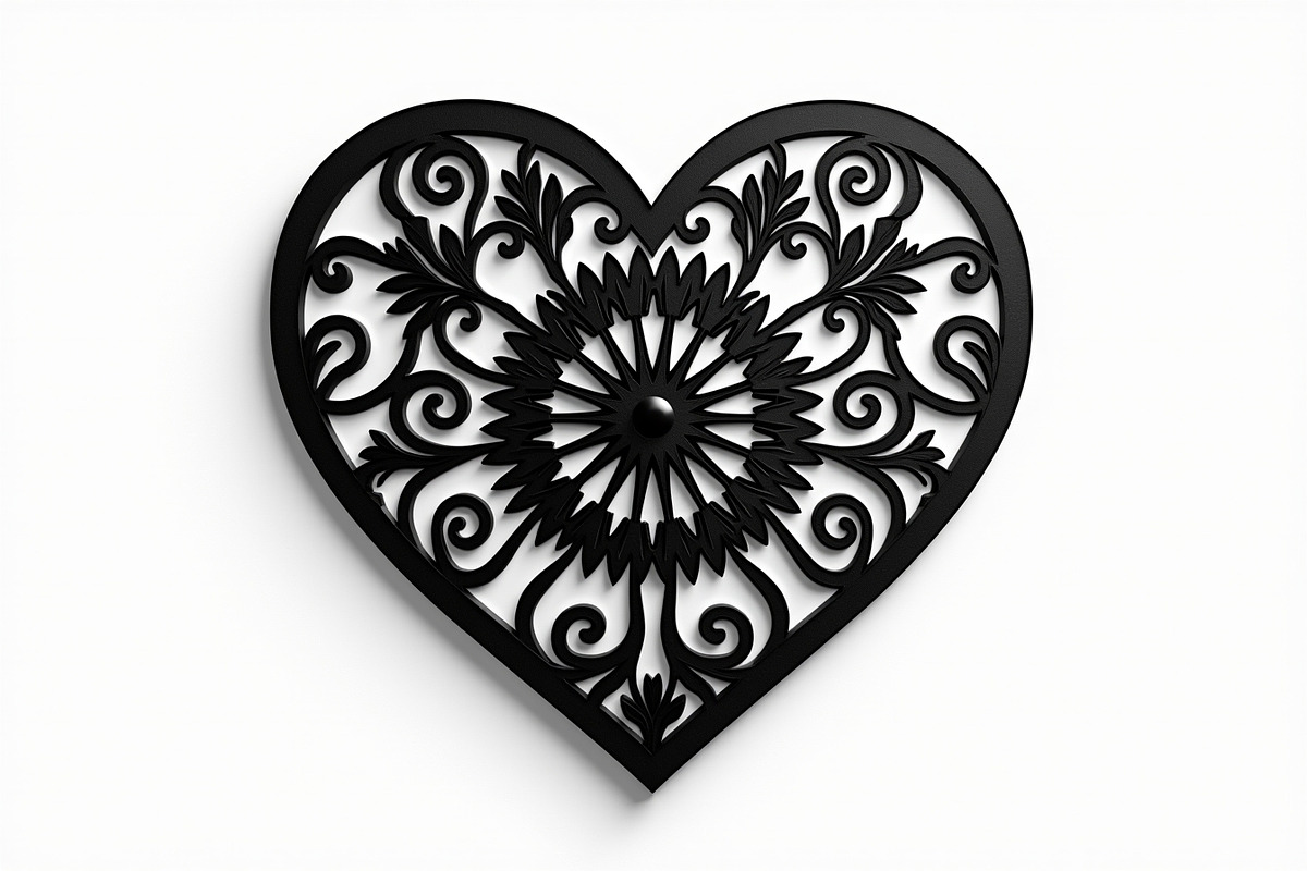 Layered Heart Mandala with Floral, an Illustration by Amazin_art (Photo 9 of 16)