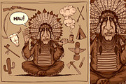 Chieftain of indians, an Illustration by yuanden graphics (Thumbnail 5 of 5)