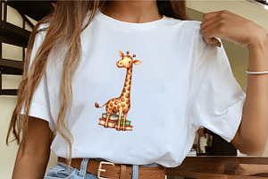 Cute Funny School Animals Sublimatio, an Illustration by CrexoraLab