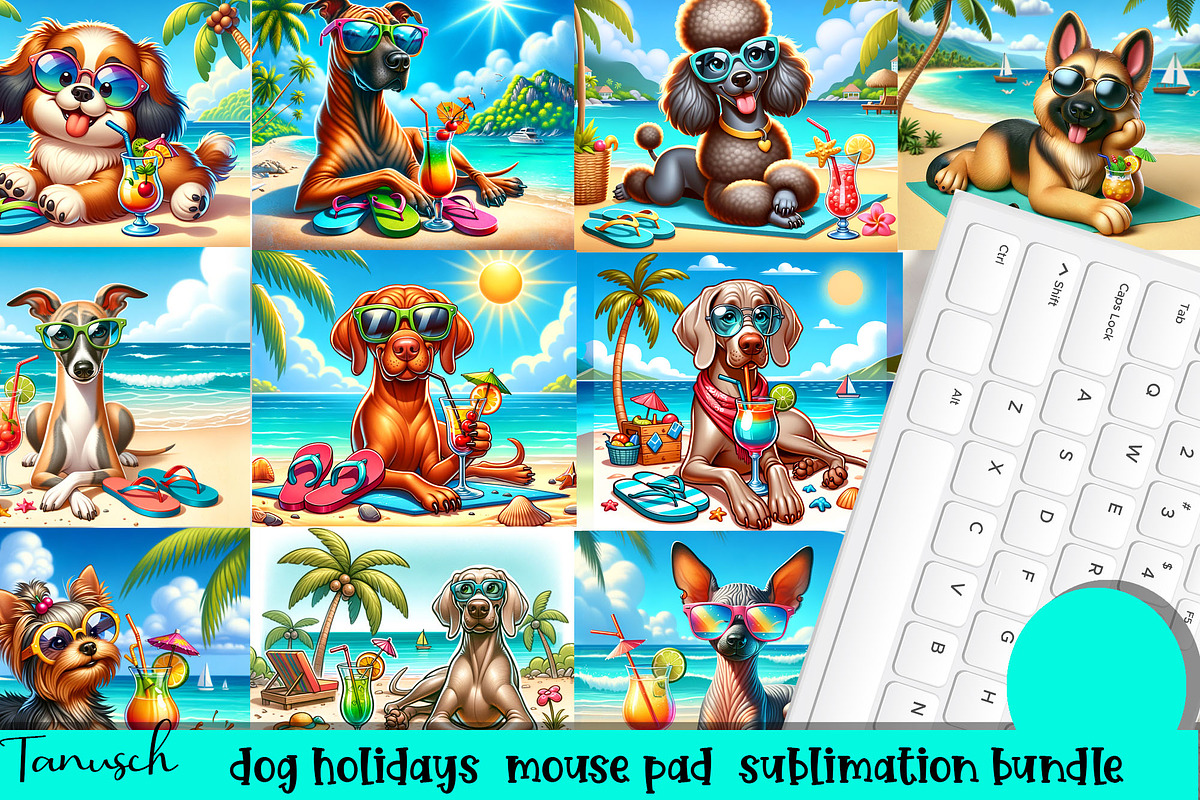 holiday dog breeds mega bundle, an Animal Illustration by TanuschArts (Photo 22 of 24)