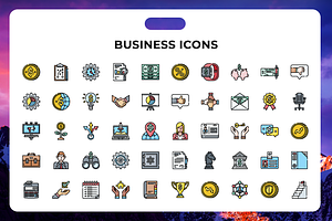 Business Icons, a Duotone Icon by Wencory