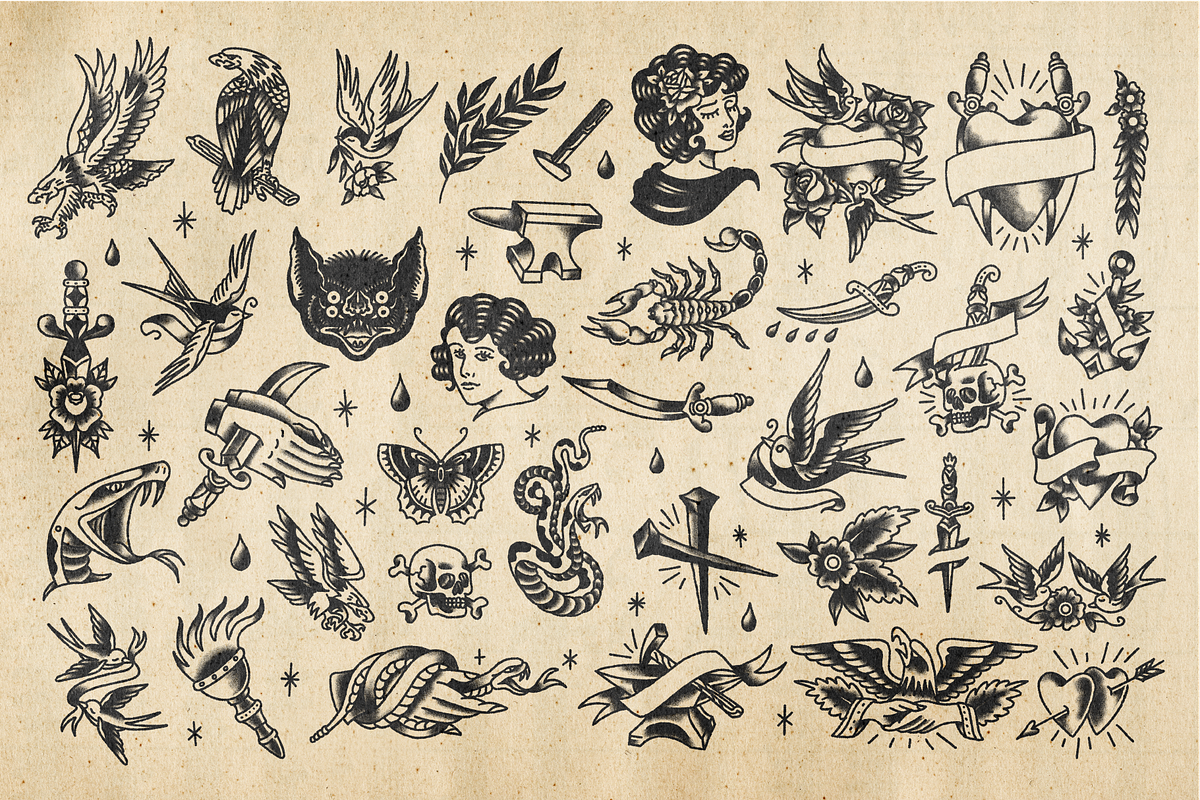FLASH TATTOO BRUSHES BY SHAKA, a Brush Add-On by SHAKA (Photo 3 of 5)